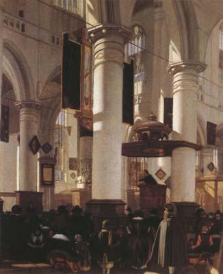 WITTE, Emanuel de Church Interior (mk08) Sweden oil painting art